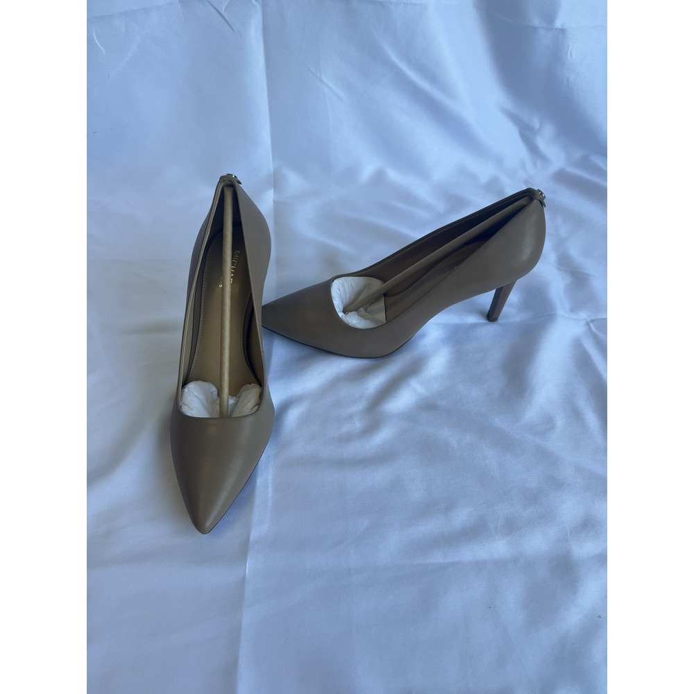 Michael Kors Dorothy Flex Pump Leather Heels Dark Khaki 40S8DOMP2L Womens 7 - Picture 6 of 13